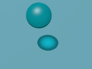 FLOATING SPHERE - colored glass